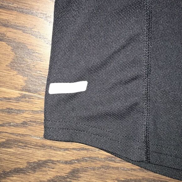 Black Nike DriFit UV reflective running Swoosh Training Sports LS T shirt L - Picture 2 of 6